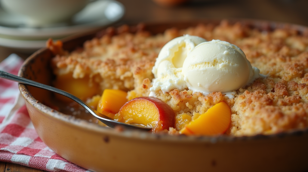 easy peach cobbler with cake mix