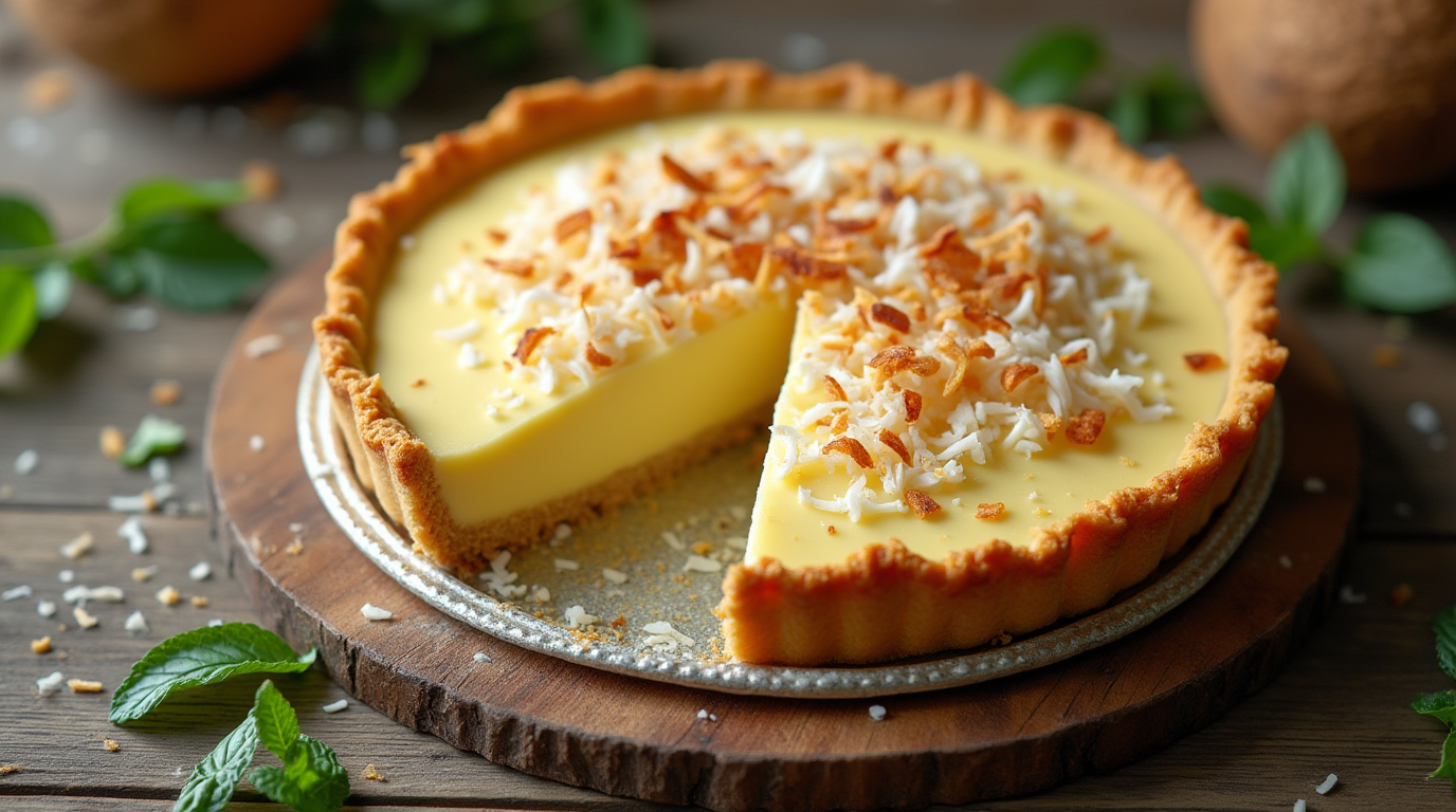coconut custard pie